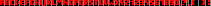font.png — red glyphs separated by rgb(127, 127, 127) divider columns